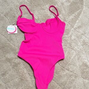 Kulani Kinis Vibrant Pink Kids Bodysuit